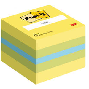 Post-it Haftnotiz-Würfel Mini - 51 x 51 mm, limone