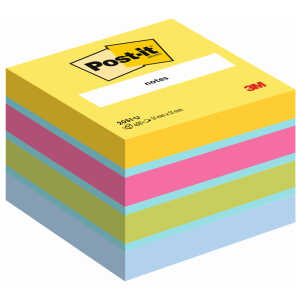 Post-it Haftnotiz-Würfel Mini - 51 x 51 mm, Ultrafarben (sortiert)