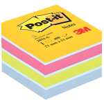 Post-it Haftnotiz-Würfel Mini - 51 x 51 mm, Ultrafarben (sortiert)