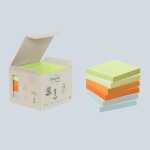 Haftnotizblock 38x51 past.Rain POST-IT 653-1GB UWF 100Bl...