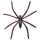 Idena 5382 50 Mini Spinnen, Plastik, schwarz, 15,8 x 13,4 x 3 cm