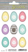 Herma Sticker DECOR Ostern Happy Easter Eierset bunt 3 Bl