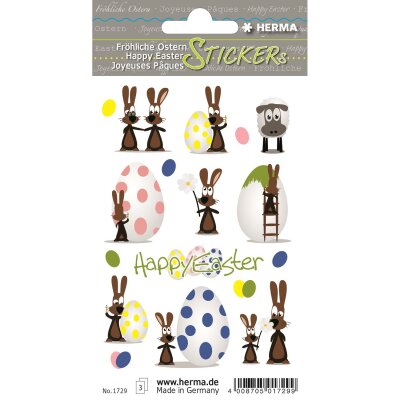 Herma DECOR Sticker HAPPY EASTER - HASENPARTY