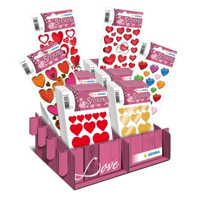 Herma Display DECOR Sticker LOVE HERZEN KLASSIKER