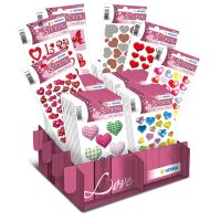 Herma Sticker Display Mix 80 Pack MAGIC Love Herzen