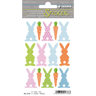 Herma Sticker MAGIC Ostern Happy Easter Hasenralley 1 Bl