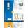 Farbige Etiketten A4, 25,4 x 10 mm, gelb, permanent haftend