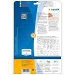 Namensetiketten 80 x 50 mm Acetatseide weiss 20 Bl 200 Etik.