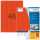 Farbige Etiketten A4, 45,7 x 21,2 mm, rot, permanent haftend