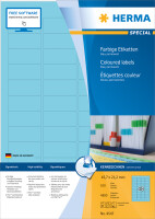 Herma Etiketten permanent haftend 45,7 x 21,2 mm blau 100 Bl 4800 Etik. LaserInkCopy