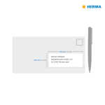 Farbige Etiketten A4, 105 x 42,3 mm, blau, permanent haftend