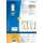 Farbige Etiketten A4, 105 x 42,3 mm, blau, permanent haftend