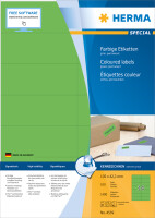 Herma Etiketten permanent haftend 105 x 42,3 mm grün 100 Bl 1400 Etik. LaserInkCopy