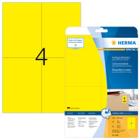 Herma Etiketten ablösbar 105 x 148 mm gelb 20 Bl 80...