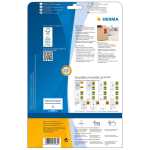 Herma Etiketten ablösbar 105 x 148 mm rot 20 Bl 80 Etik. LaserInkCopy