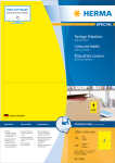 Herma Etiketten permanent 199,6 x 143,5 mm gelb 100 Bl...