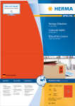Herma Etiketten permanent 199,6 x 143,5 mm rot 100 Bl 200...