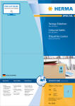 Farbige Etiketten A4, 199,6 x 143,5 mm, blau, permanent...