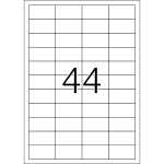 Wetterfeste Folien-Etiketten A4, 48,3 x 25,4 mm, weiß, wiederablösbar