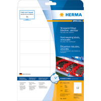 Herma Etiketten ablösbar 97 x 42,3 mm Folie weiss wetterfest 20 Bl 240 Etik. LaserCopy