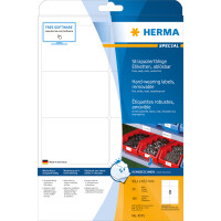 Herma Etiketten ablösbar 99,1 x 67,7 mm Folie weiss wetterfest 20 Bl 160 Etik. LaserCopy