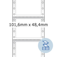 Herma Computeretiketten endlos, permanent haftend 101,6 x 48,4 mm weiss 3000 Etik. Querperforation