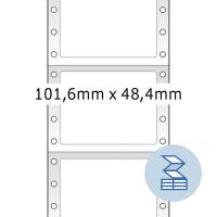 Herma Computeretiketten endlos, permanent haftend 101,6 x 48,4 mm weiss 2000 Etik.