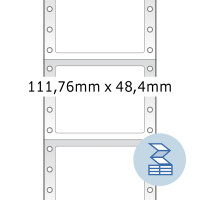 Herma Computeretiketten endlos, permanent haftend 111,76 x 48,4 mm weiss 2000 Etik.