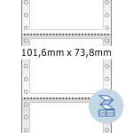 Herma Computeretiketten, perma 101,6 x 73,8 mm weiss 2000...