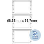 Herma Computeretiketten, permanent 68,58 x 35,7 mm weiss...