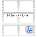 Herma Computeretiketten , permanent 88,9 x 48,4 mm weiss...
