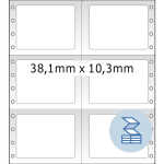 Herma Computeretiketten, permanent 38,1 x 10,3 mm weiss...