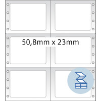 Herma Computeretiketten endlos, permanent haftend 50,8 x 23 mm weiss 12000 Etik.