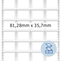 Herma Computeretiketten endlos, permanent haftend 81,28 x 35,7 mm weiss 16000 Etik.