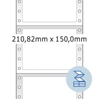 Herma Computeretiketten endlos, permanent haftend 210,82 x 150 mm weiss 1000 Etik. Querperforation