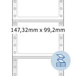 Herma Computeretiketten, perma 147,32 x 99,2 mm weiss...