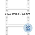 Herma Computeretiketten, perma 147,32 x 73,8 mm weiss...