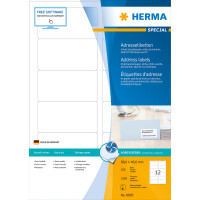 Herma Etiketten für Adressen permanent haftend 88,9 x 46,6 mm weiss 100 Bl 1200 Etik. Inkjet