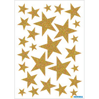 Herma Sticker MAGIC Weihnachten Sterne gold glittery 1 Bl