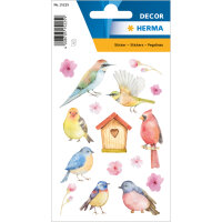 Herma Sticker DECOR Tiere Singvögel 3 Bl