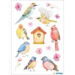 Herma Sticker DECOR Tiere Singvögel 3 Bl