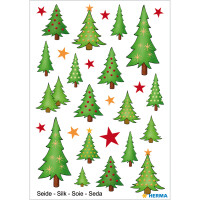 Herma Sticker MAGIC Weihnachten Tannenbäume Seide 1 Bl