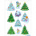 Herma Sticker DECOR Weihnachten Weinhachtswinterwald 3 Bl