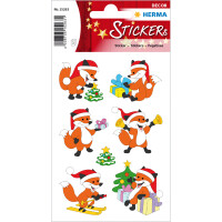 Herma Sticker DECOR Weihnachten Weihnachtsfuchs 3 Bl