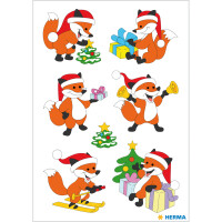 Herma Sticker DECOR Weihnachten Weihnachtsfuchs 3 Bl