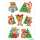 Herma Sticker DECOR Weihnachten Weihnachtsbären 3 Bl