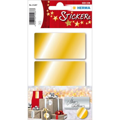 Herma Etiketten 34 x 67 mm gold 3 Bl 9 Etik. Handbeschriftung