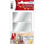 Herma Etiketten 34 x 67 mm silber 3 Bl 9 Etik....