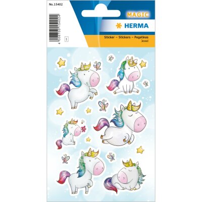 Herma MAGIC Sticker EINHORN STERNENSTAUB, JEWEL