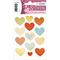 Herma MAGIC Sticker GOLDEN HEART, GOLDPÄRGUNG